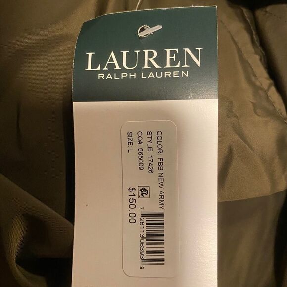 Lauren Ralph Lauren Zip-Front Anorak Brown Coat L - Picture 11 of 11